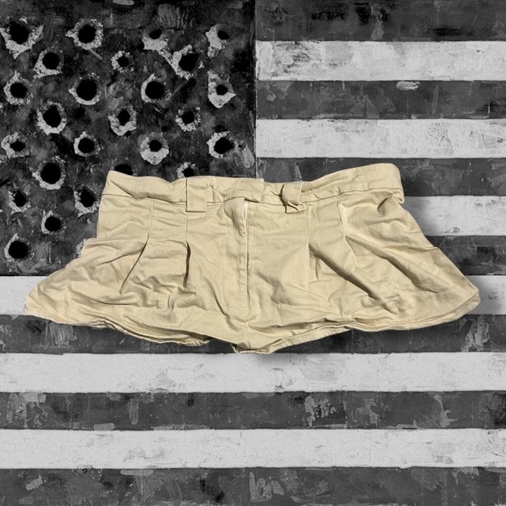 Ivory beige low rise micro